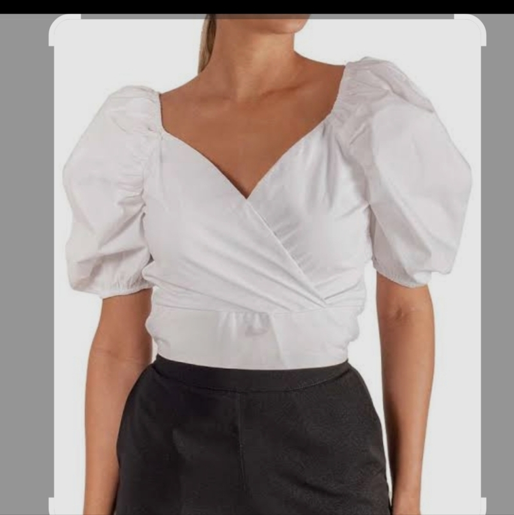 TCEC Ivory Textured Blouse